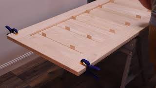 Horizontal Wood Barn Door Assmbly Video [upl. by Martinelli307]