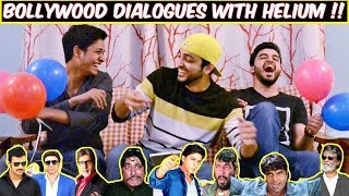 FUNNY BOLLYWOOD MOVIE DIALOGUES WITH HELIUM GAS CHALLENGE l The Baigan Vines [upl. by Aerdma]