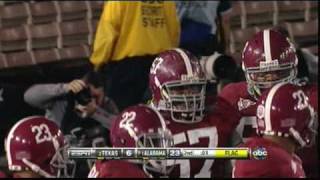 2010 BCS National Championchip  Marcel Dareus Interception Touchdown [upl. by Schlessel]