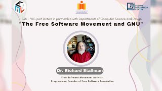 The Free Software Movement and GNU  Dr Richard Stallman at IIT Hyderabad [upl. by Neyuh]