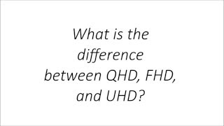 QHD vs FHD vs UHD Whats the difference [upl. by Godfry878]