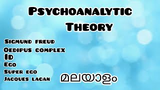 Psychoanalytic Theory in malayalamമലയാളംSigmund FreudOedipus ComplexLiterary Theory5th Sem [upl. by Allayne]