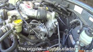 Toyota Land Cruiser Starter Motor versus NIPPARTS starter [upl. by Kcirederf]