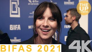 Caitríona Balfe interview on Belfast – BIFAs 2021 [upl. by Enirhtac649]