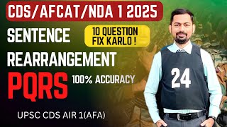 Master PQRS  For CDSNDAAFCAT 1 2025  With Pyqs amp Techniques  By Upsc Cds Air 1 [upl. by Capriola]