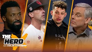 Kyle Shanahans biggest mistake in SB LVIII more talented QB than Patrick Mahomes  NFL  THE HERD [upl. by Akinirt]