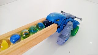 Marble Run Race ☆ HABA Slope amp Retro Truck Garbage Truck Long Version [upl. by Whitelaw]