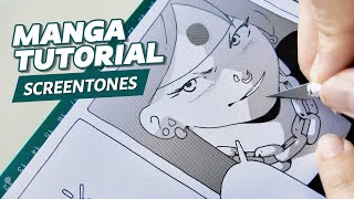 TRADITIONAL MANGA SCREENTONES TUTORIAL ★‿★ [upl. by Donelu]