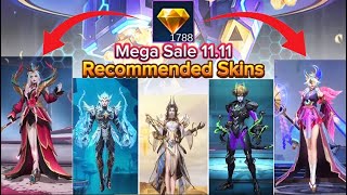 40 Mega Sale 1111 Recommended Skins to Buy with Promo Diamonds  Upcoming Event  Mlbb mlbb sale [upl. by Treharne]