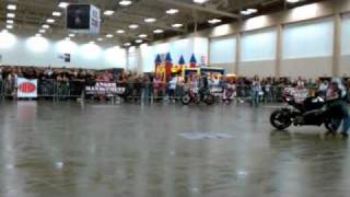 Cool freestyle motorcycle tricks we saw at easy rider bike show [upl. by Ambler100]