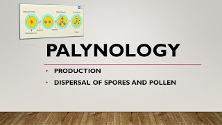 Production and Dispersal of spores and pollen Palynology UrduHindiAZ concepts guide [upl. by Kamaria]