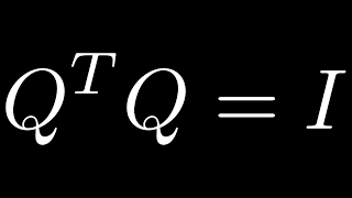 Orthogonal Matrices [upl. by Attiuqal]