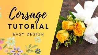 How to make a corsage  EASY [upl. by Guinn]