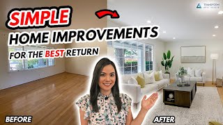 8 Home Renovations for Best ReturnSimple Home Improvements Profitable Home Projects that Add Value [upl. by Eidnas351]