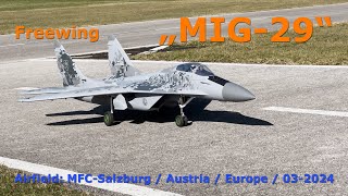 Freewing quotMIG29quot over MFCSalzburg [upl. by Heidt521]