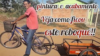 reboque ou carretinha para bicicleta acabamento final [upl. by Cathrin]