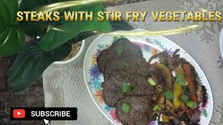 beef steak with stir fry vegetables stir fry recipes  stir fry beefbeef stir fry recipe [upl. by Pierce]