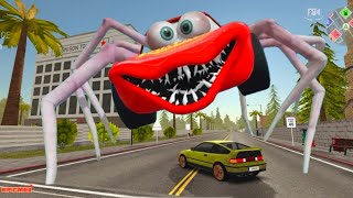 Epic Escape From Lightning McQueen Mutant Spider Eater amp Demon Spider Eater  Cars VS McQueen BeamNg [upl. by Aennil]