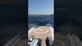 Helicopter landing onboard SUPERYACHT BOLD [upl. by Ogilvy]