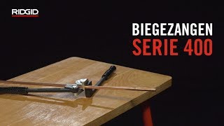 RIDGID Biegezangen Serie 400 [upl. by Aiyot]