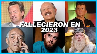 Famosos Fallecidos en 2023 [upl. by Edbert]