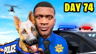 I Spent 100 DAYS in the POLICE FORCE in GTA 5 [upl. by Mela849]