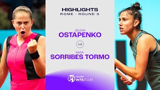 Jelena Ostapenko vs Sara Sorribes Tormo  2024 Rome Round 3  WTA Match Highlights [upl. by Lachus]