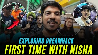 Exploring DreamHack First Time with NISHA  DreamHack Hyderabad 2024 VLOG [upl. by Mullane]