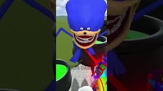 ALL SIZE SHIN SONIC TAPES FAMILY vs TOXIC CAULDRON FROM SMALL TO BIG in Garrys Mod [upl. by Ceciley]