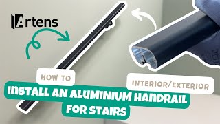 🛠 TUTO  Comment poser une main courante descalier ALYA en aluminium pour intérieurextérieur [upl. by Bertasi]