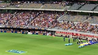 Auzzie the eagles maiden flight at Optus Stadium 2018 [upl. by Benn]