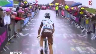 Blel Kadri premire victoire francais tour de france 2014 [upl. by Einohpets]