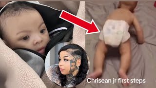 FOOTAGE Chrisean Jr Started “CRAWLING” Chrisean Rock Is Proud”‼️🙌 [upl. by Nevek]