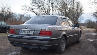 1996 BMW E38 728i Exhaust Sound 1080p [upl. by Wrightson]