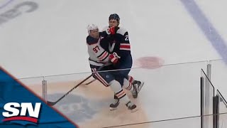 Garnet Hathaway Crushes Connor McDavid With Massive OpenIce Hit [upl. by Courtund]