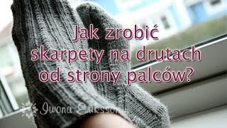 Jak zrobić skarpety na drutach od palców [upl. by Noslrac]