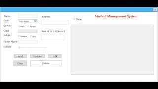 Part 2 Student Management System In WPF entity Framework db First Design [upl. by Loesceke241]