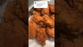 How to get crispy fried chicken 🍗 foodshorts crispychicken crunchychicken food dinnerideas [upl. by Sokairyk]