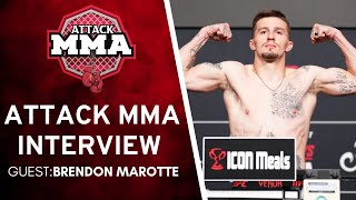 Interview with UFC Fighter Brendon Marotte  Attack MMA Interview [upl. by Solracsiul]