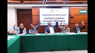 EN VIVO  Reunión Ordinaria de la Comisión de Movilidad [upl. by Bertle]