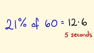 Percentage Math Trick 2  Solve percentages mentally  percentages made easy [upl. by Dante]