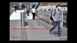 Dublin Cyclists Sean OCasey bridge [upl. by Rennug]