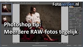 Meerdere RAWfotos tegelijk in CameraRAW Photoshop [upl. by Atinauq]