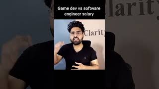 💥✔🔥 Game developer vs Software Engineer Salary  Game development Software Job  Hindi shorts [upl. by Pirali499]