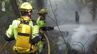 Vídeo resumen de la extinción del incendio forestal de Montitxelvo 04112023 [upl. by Adner]