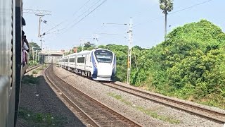 vande bharat express overtaking Local Train  Chennai To Tirunelveli vande bharat 🔥 [upl. by Petunia555]