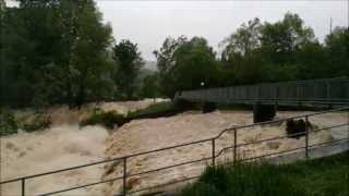 Mangfallhochwasser 2 6 2013 [upl. by Dyolf]