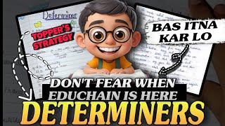 ⚠️ Determiners 😎  Tricks amp Hacks 🔥  Simple Explanation ✅  Determiners One Shot  Educhain Padhai [upl. by Latsyc]