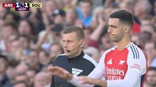 Mikel Merino Debut Performance Arsenal vs Southampton 31 All Goals and Extended Highlights [upl. by Erastes]