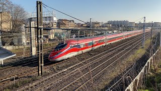 Le Frecciarossa 1000 arrive en France [upl. by Atiuqrahs]